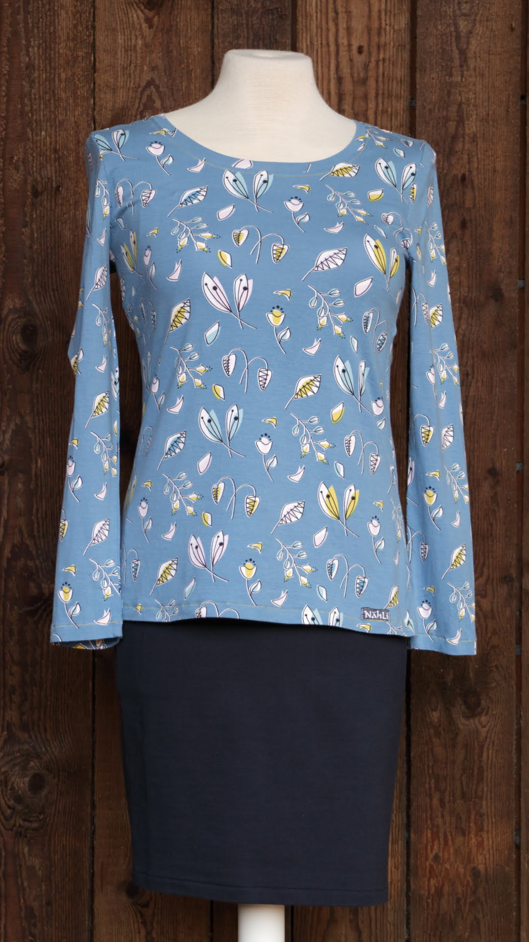 Papierschnittmuster Fadenkäfer Basicshirt Damen