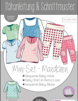 Papierschnittmuster Kibadoo Baby Set Girl Gr. 50-80