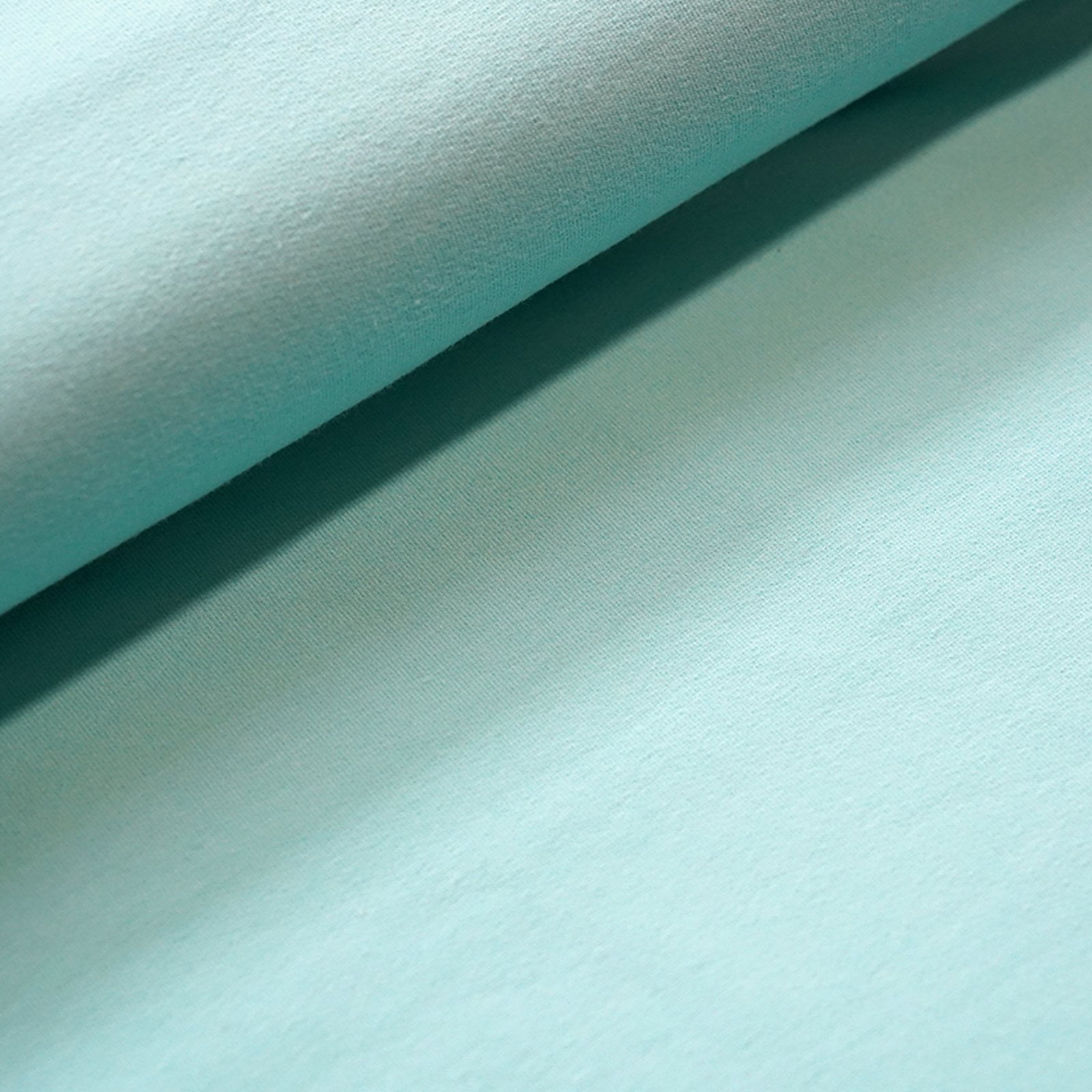 Bio-French Terry Uni aqua von Stoffonkel