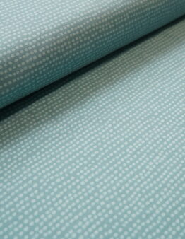 Biojersey Dotted Line türkis von Stoffonkel