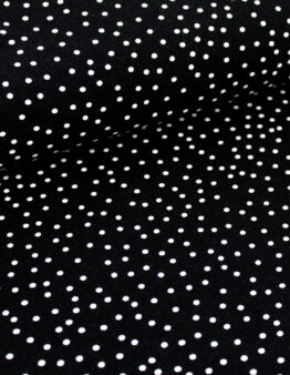 Biojersey Dotties (schwarz) von Stoffonkel