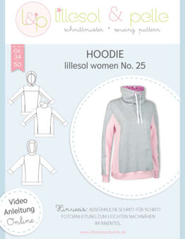 Papierschnittmuster lillesol women No.25 Hoodie