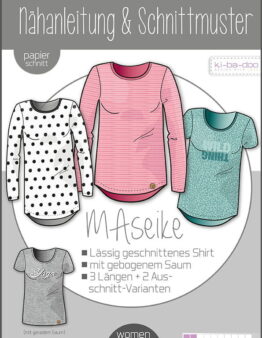 Papierschnittmuster Kibadoo Shirt MAseike Gr. 32-48