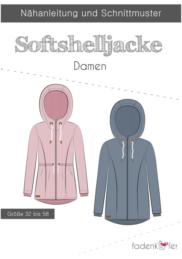 Papierschnittmuster Fadenkäfer Softshelljacke Damen
