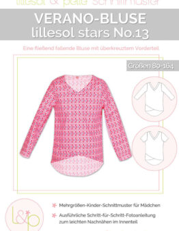 Papierschnittmuster lillesol stars No.13 Verano-Bluse