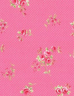 Druckstoff 010506244 - Wales (Rosen rosa/ pink ) von Westfalenstoffe