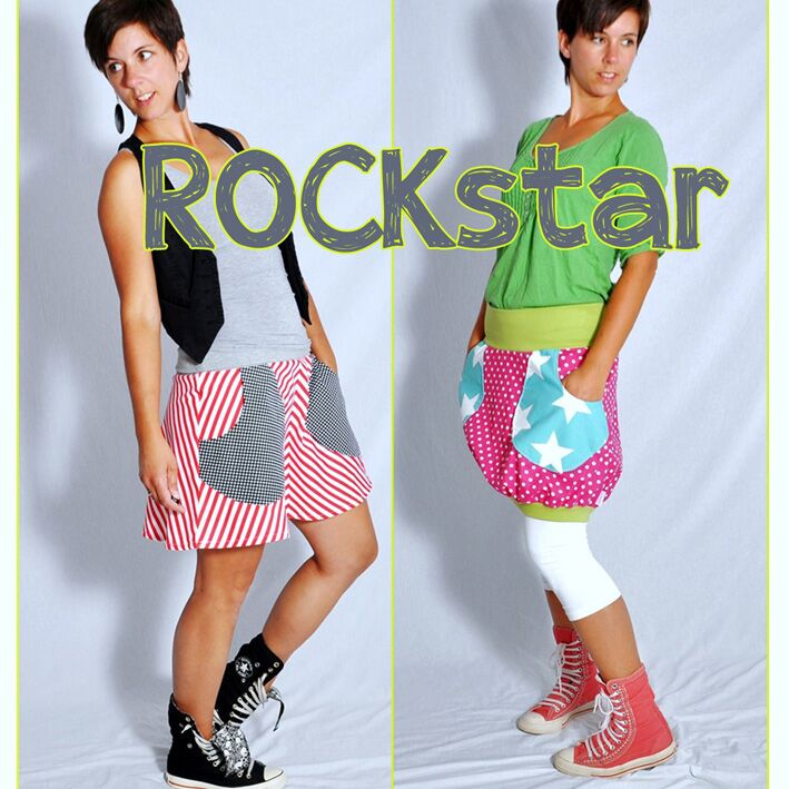 Papierschnittmuster Rock „ROCK.star“ von LeniPepunkt