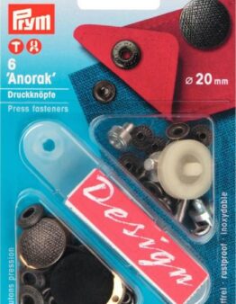 Prym NF-Druckknopf Anorak 20 mm altsilber (390358)
