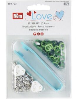 Prym Druckknopf Jersey Color 8 mm grün (390703)