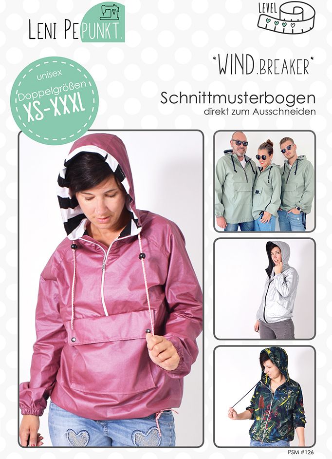 Papierschnittmuster WIND.breaker UNISEX von LeniPepunkt