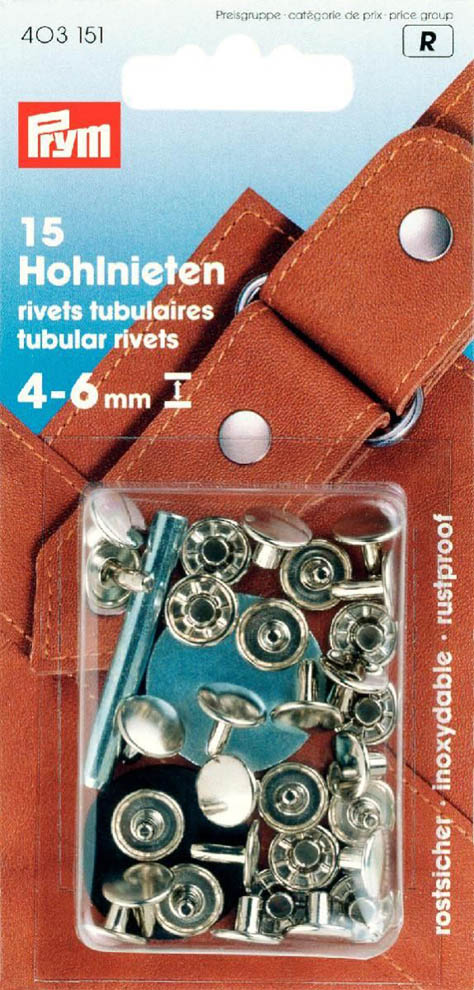Hohlnieten Prym (403151) 4-6 mm