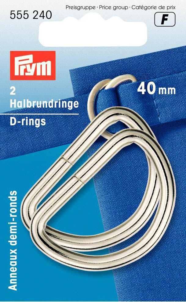 Halbrundringe Prym (555240) 40mm silber