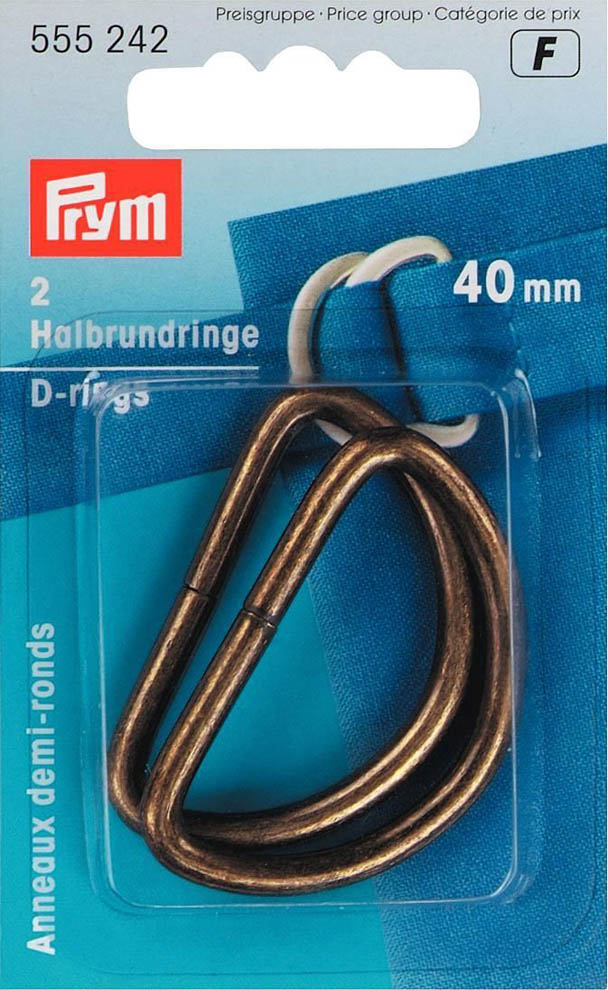 Halbrundringe Prym (555242) 40mm altmessing