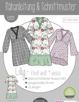 Papierschnittmuster Kibadoo Kleid Lilly Damen Gr. 32-48