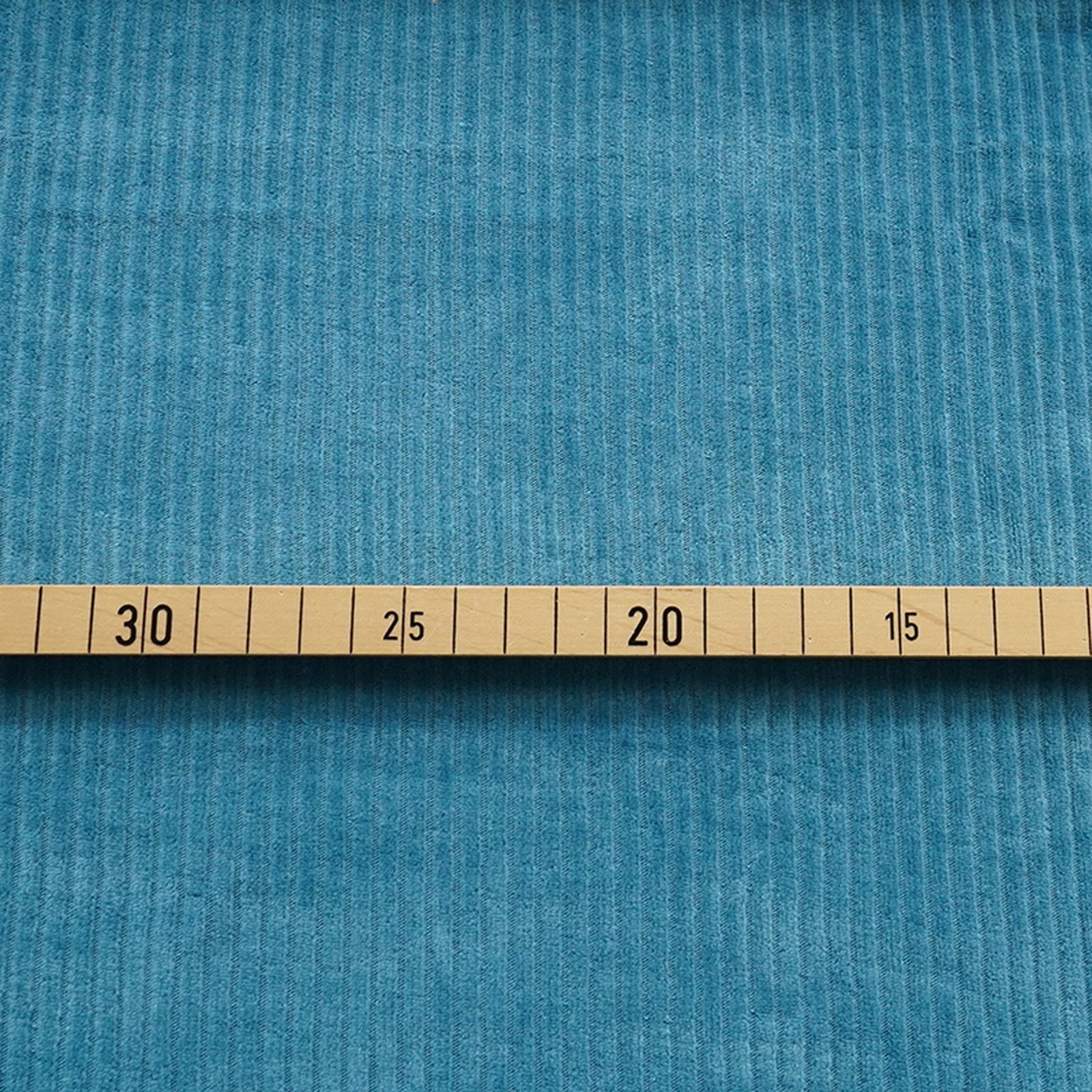 Unistoff Bio-Cordnicky beach house blue von Stoffonkel