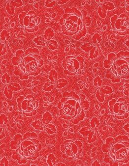 Druckstoff 010507082 La vie en rose in rot/weiss von Westfalenstoffe