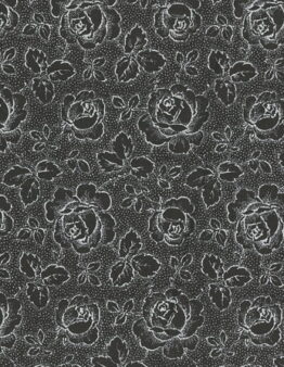 Druckstoff 010507084 La vie en rose in schwarz/weiss von Westfalenstoffe