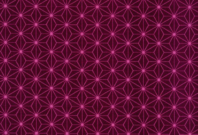 Druckstoff 010507545 Kopenhagen bordeaux mit pinken Sternen von Westfalenstoffe