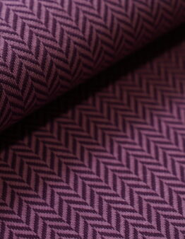 Jacquard Fischgrät pflaume von Stoffonkel