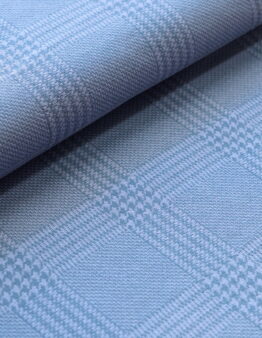 Jacquard Glen Check jeans von Stoffonkel