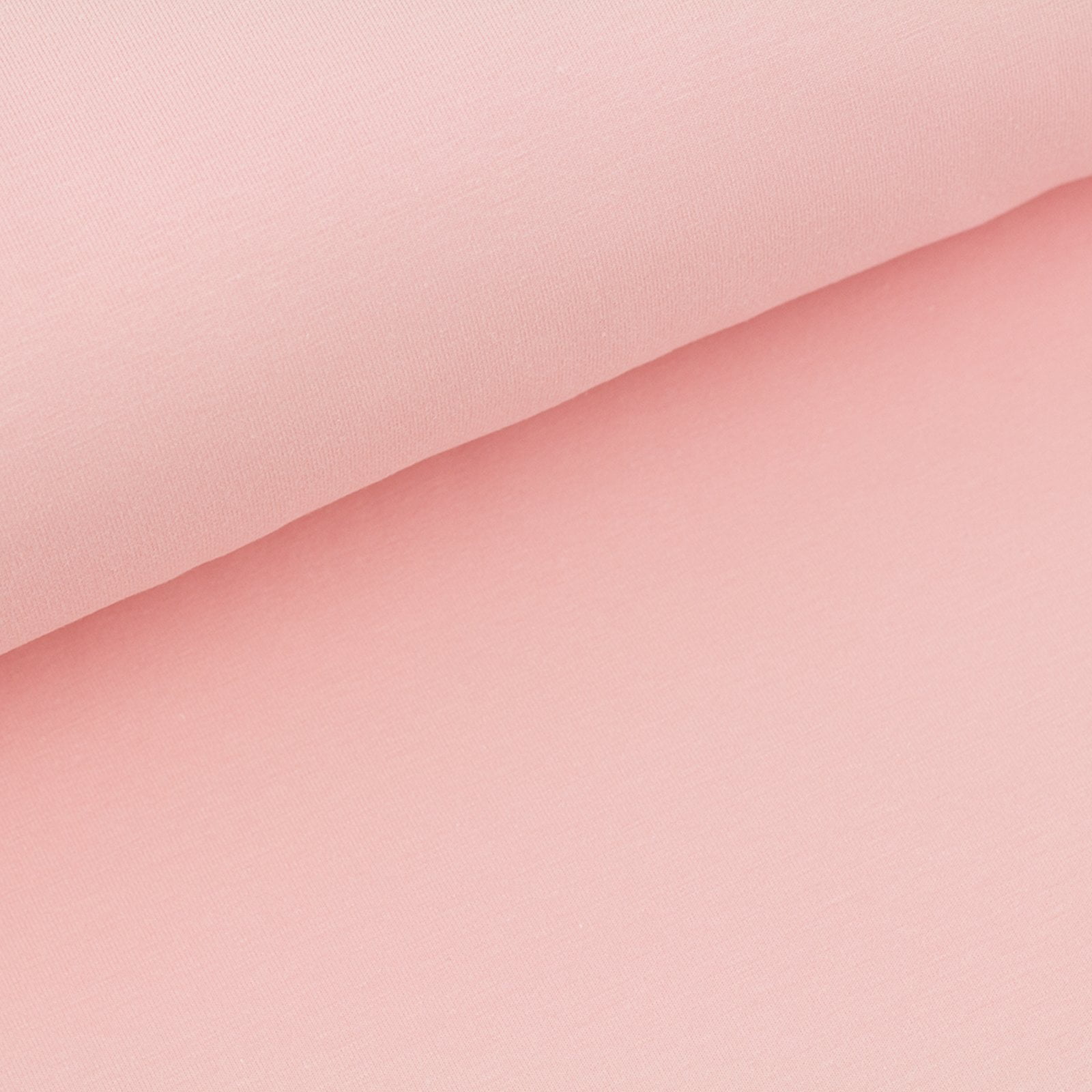 Biojersey Uni - peach rose von Stoffonkel