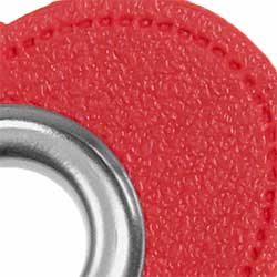 Ösen Patches für Kordeln Lederimitat Herz (rot 722)