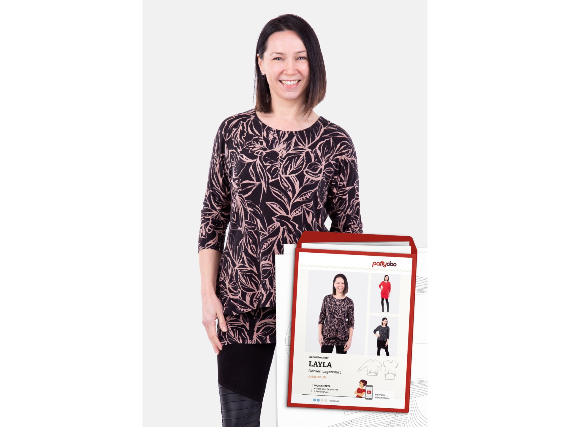 Schnittmuster Layla Lagenshirt by pattydoo