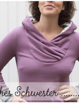 Papierschnittmuster Konfetti Damenpullover "Käthes Schwester"