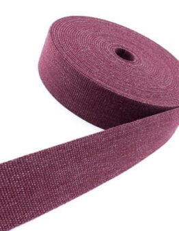 Gurtband 40mm (6637) Col Jeansoptik bordeaux