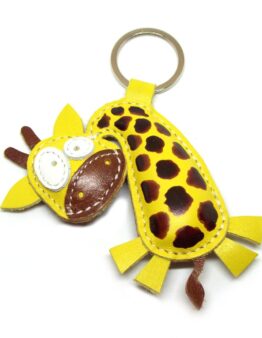 Schlüsselanhänger Giraffe aus Leder