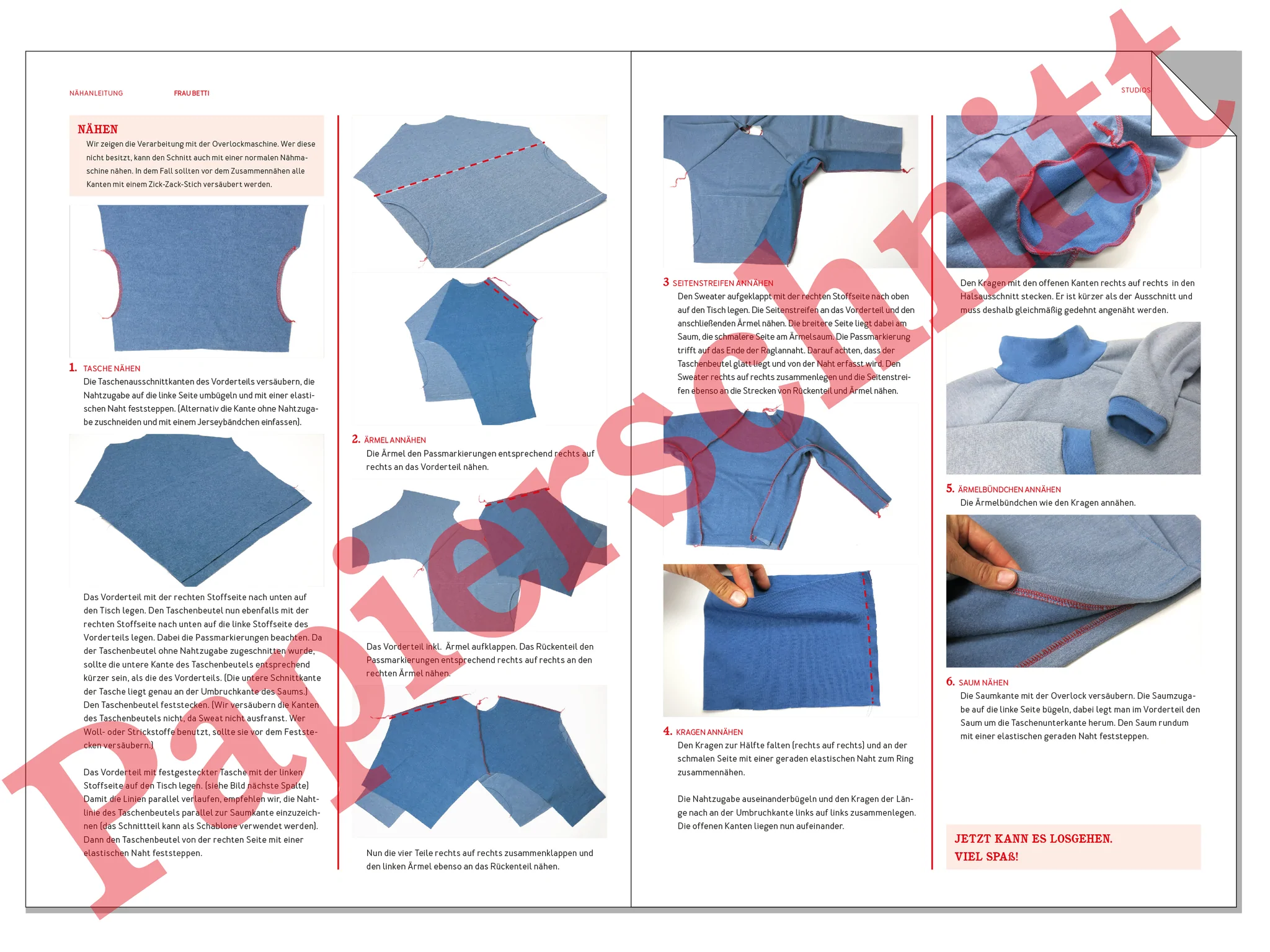 Papierschnittmuster von Studio Schnittreif Frau Betti XS -XXL