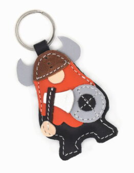 Schlüsselanhänger Wikinger aus Leder