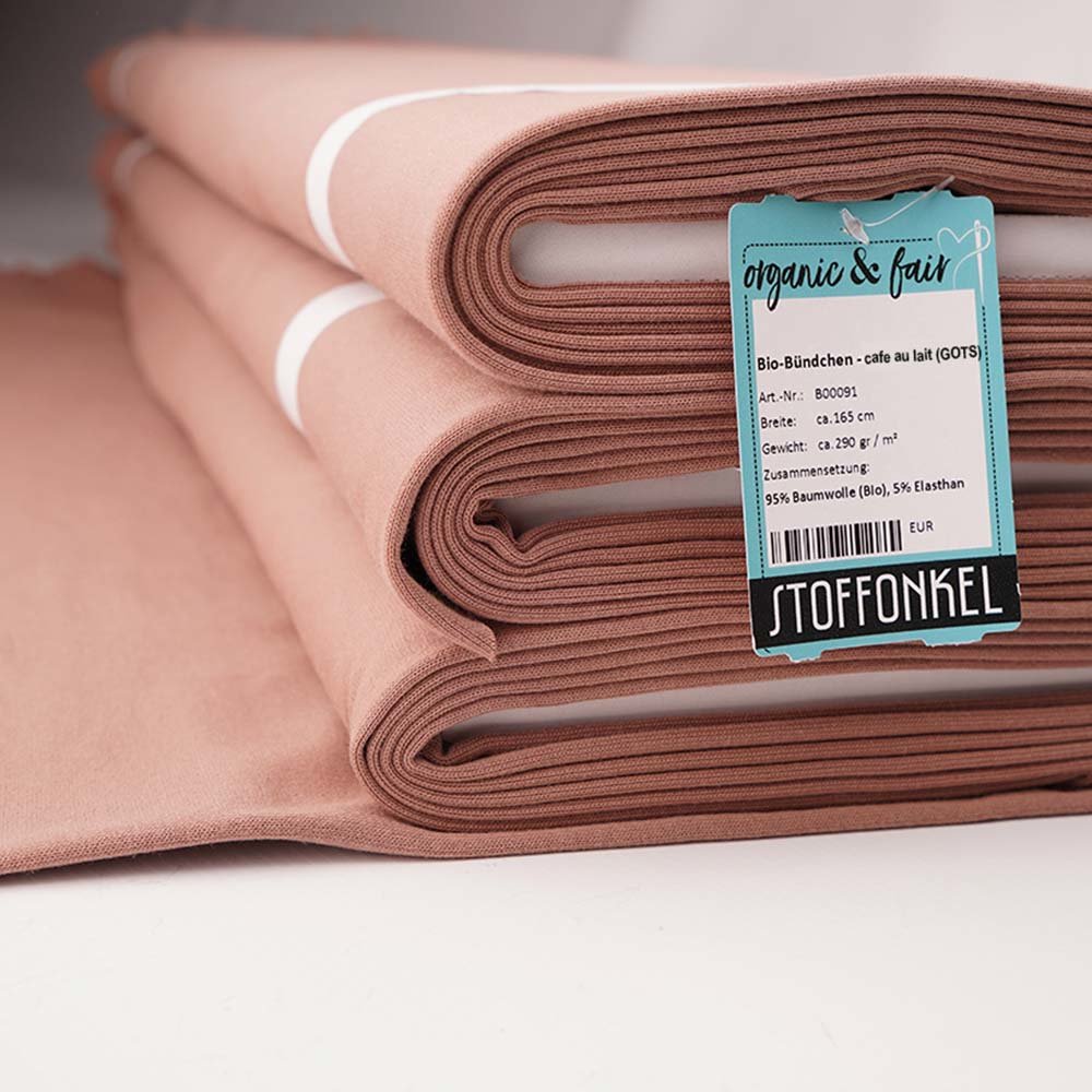 Bio-Bündchen (cafe au lait) von Stoffonkel