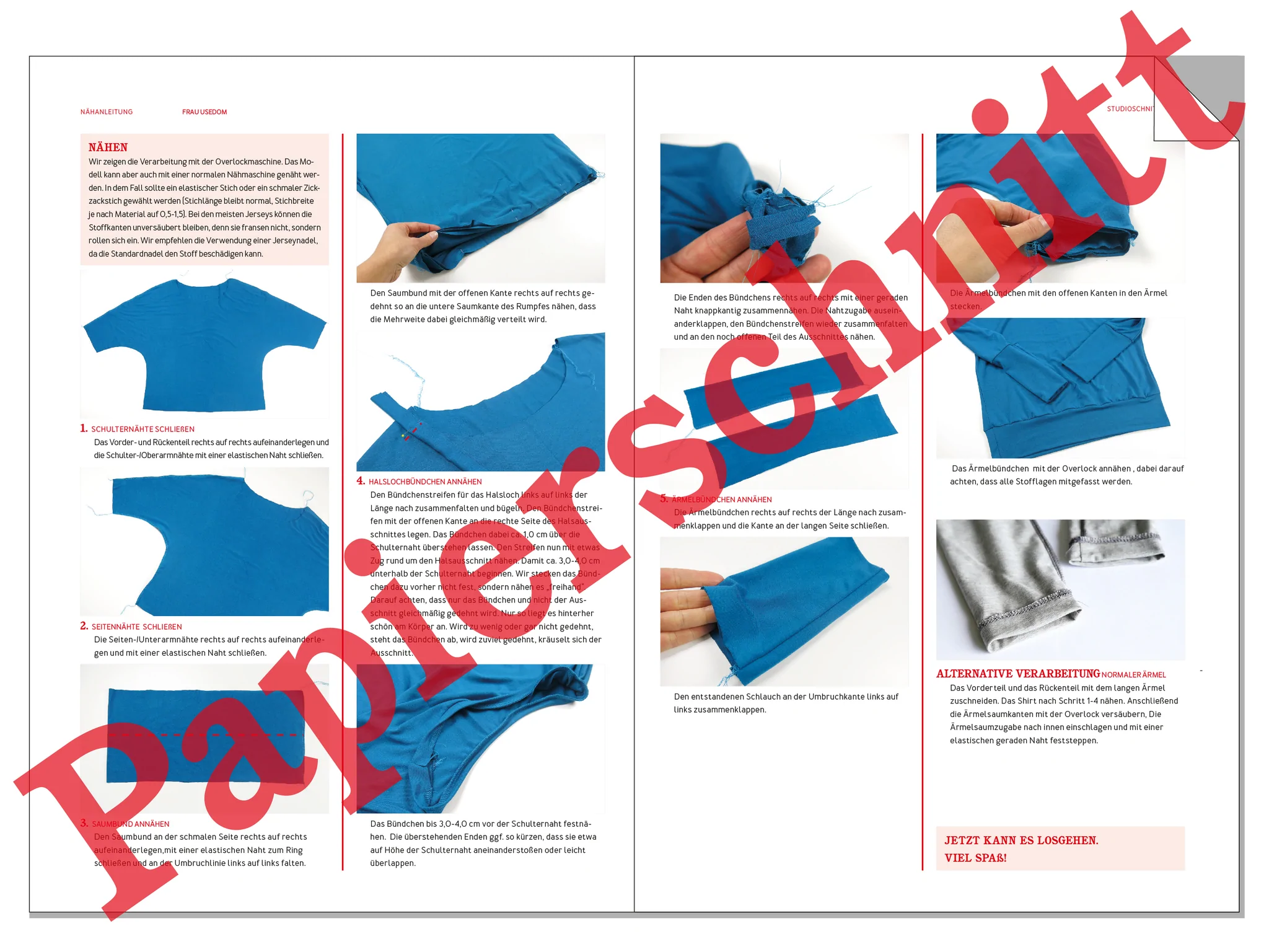 Papierschnittmuster von Studio Schnittreif Frau Usedom XS -XL