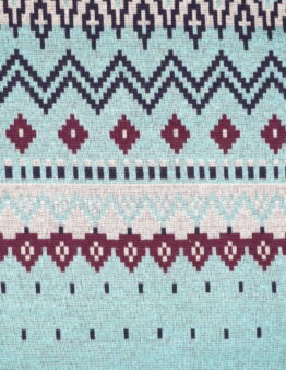 Bio-Jacquard Cosy Winter blau von Stoffonkel Panel 77cm x 150cm