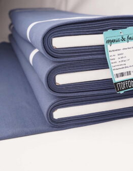 Bio-Bündchen (china blue) von Stoffonkel