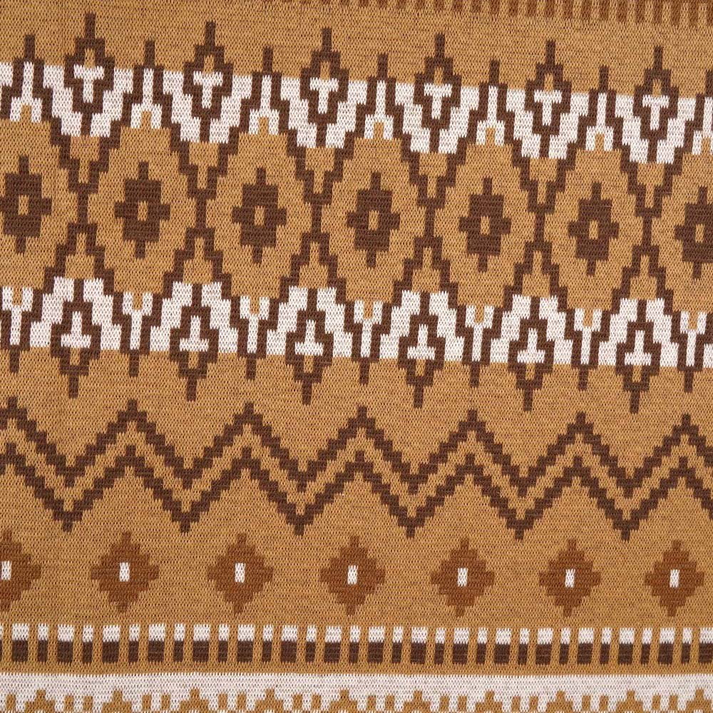 Bio-Jacquard Cosy Winter cinamon von Stoffonkel Panel 77cm x 150cm
