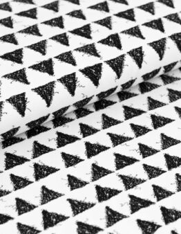 Biojersey Triangles weiss von Stoffonkel