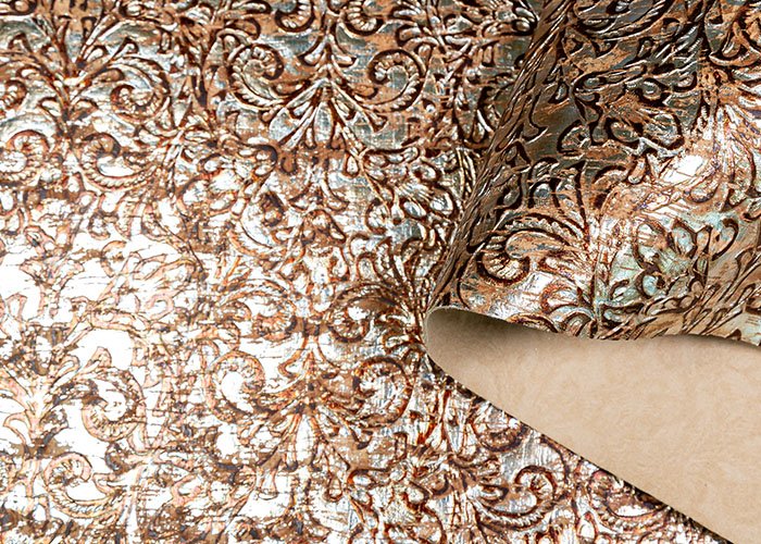 Korkstoff Embossment Damask emboss bronze Artikel-Nr. 060095 Stück 0,50 x 0,47m