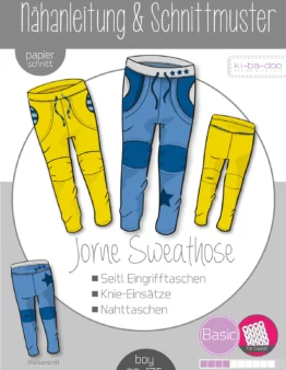 Papierschnittmuster Kibadoo Jorne Basic - Sweathose Gr. 80 - 176