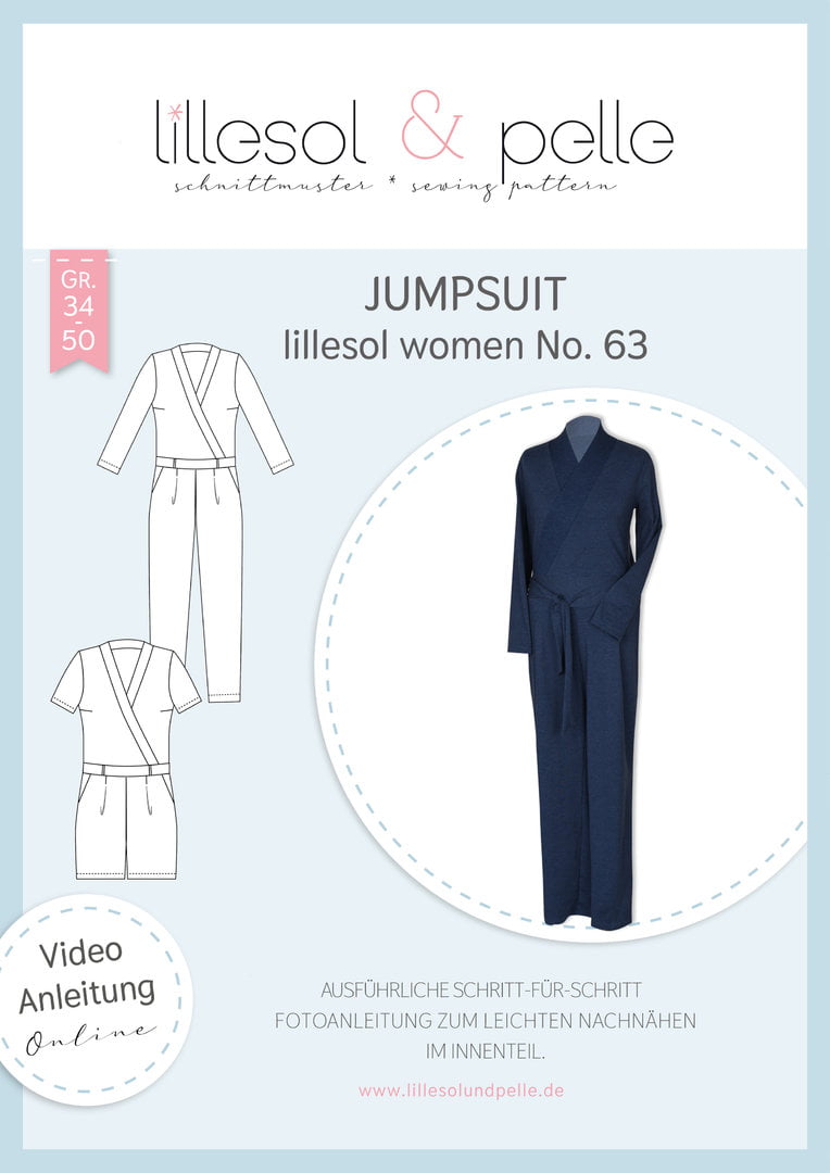 Papierschnittmuster lillesol woman No.63 Jumpsuit