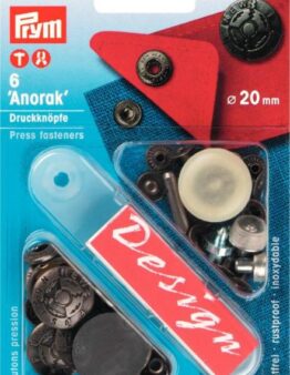 Prym NF-Druckknopf Anorak 20mm altsilber (390513)