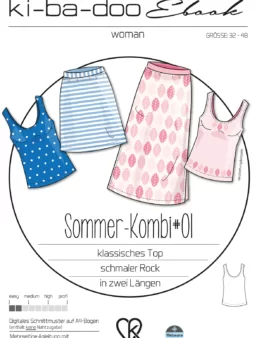 Papierschnittmuster Kibadoo Sommerkombi Gr. 32-48