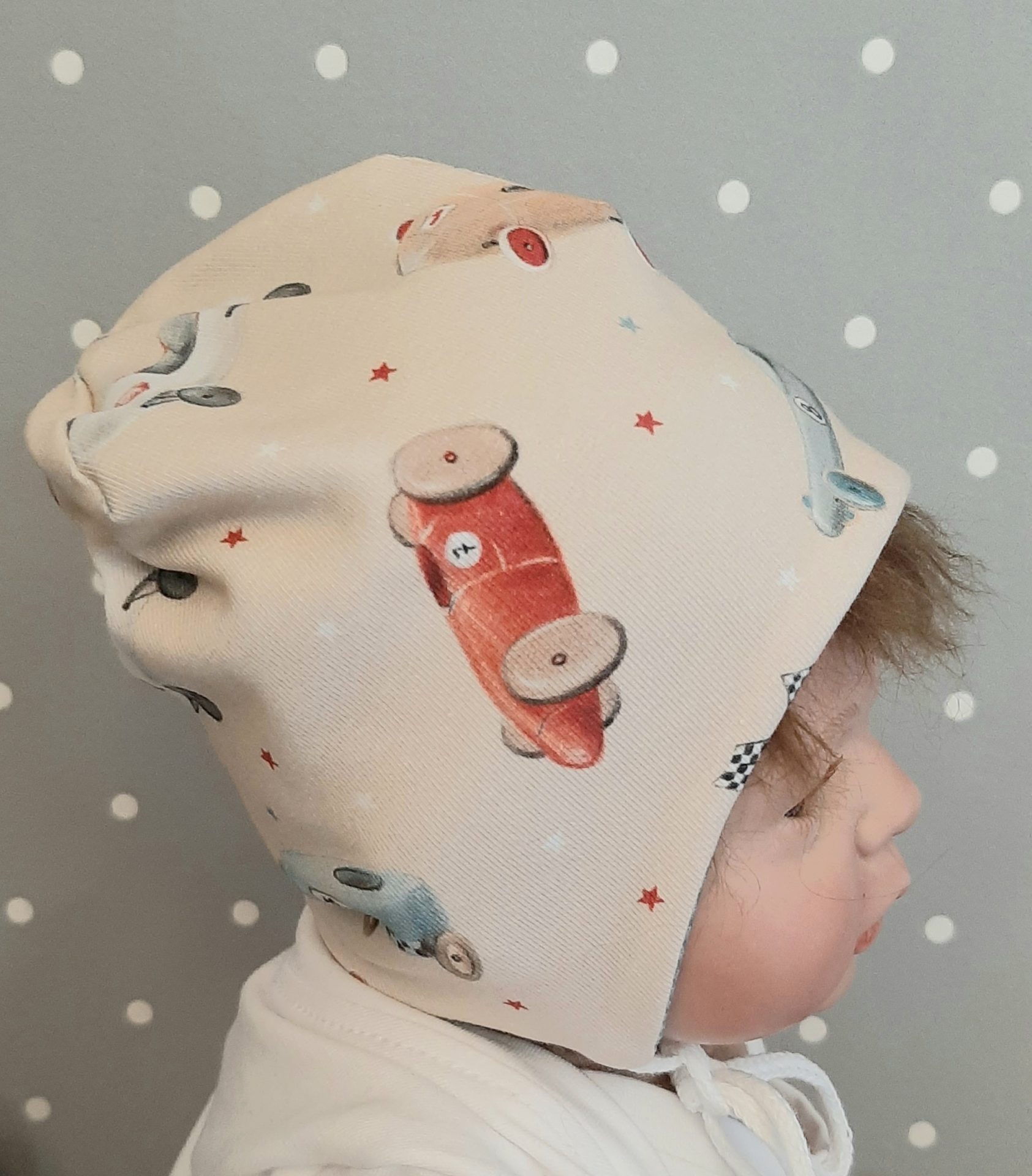 Baby Mütze Beanie Kopfumfang 34 -38 Auto