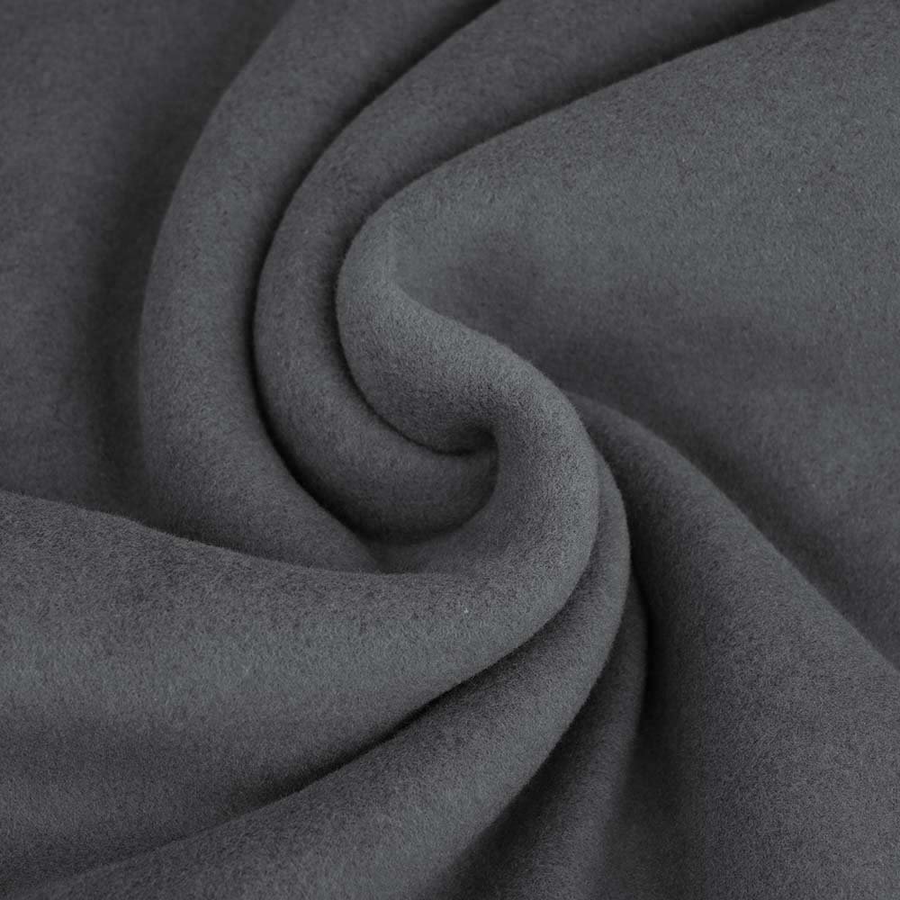 Bio - Baumwollfleece (dunkelgrau) von Stoffonkel
