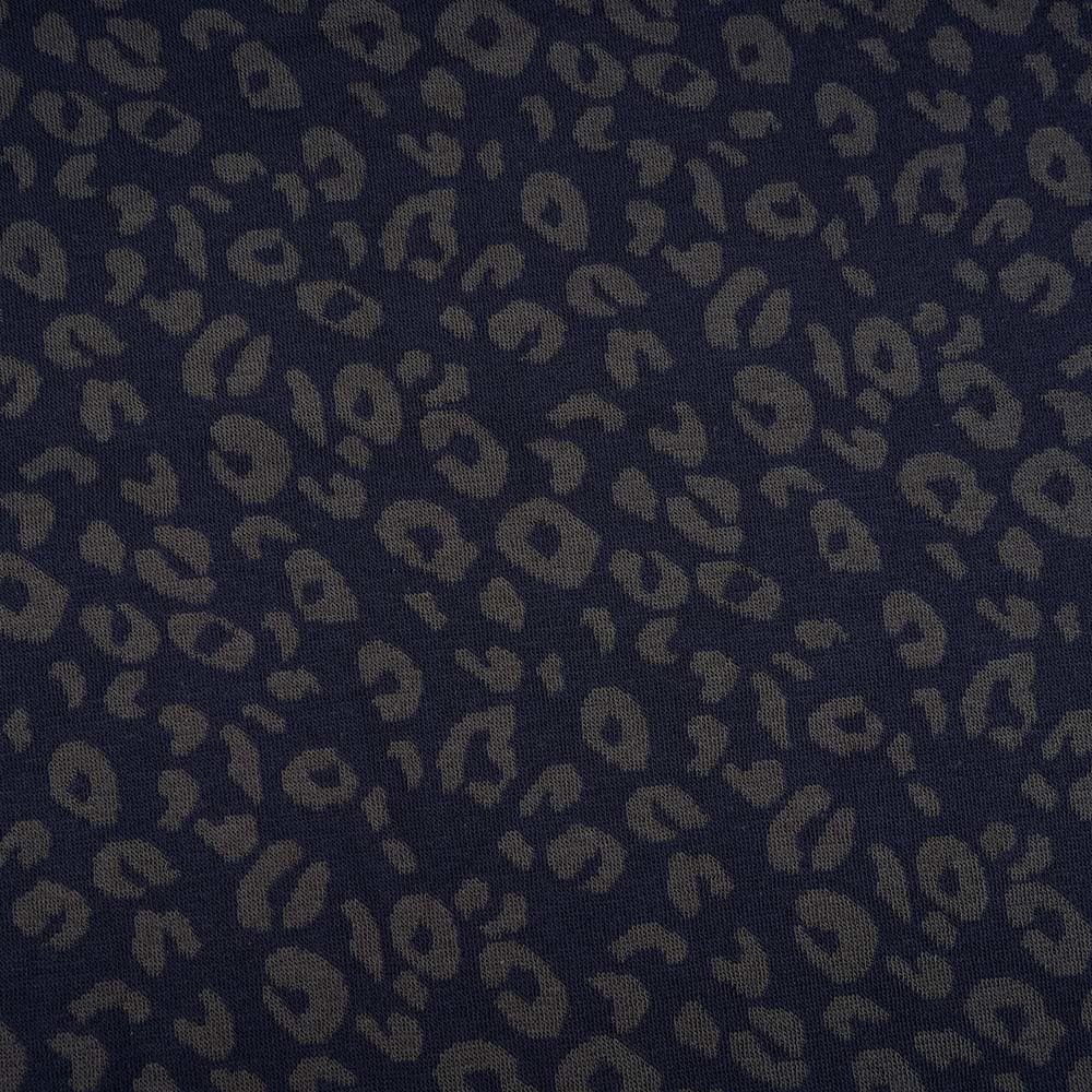 Bio-Jacquard Leo blau von Stoffonkel