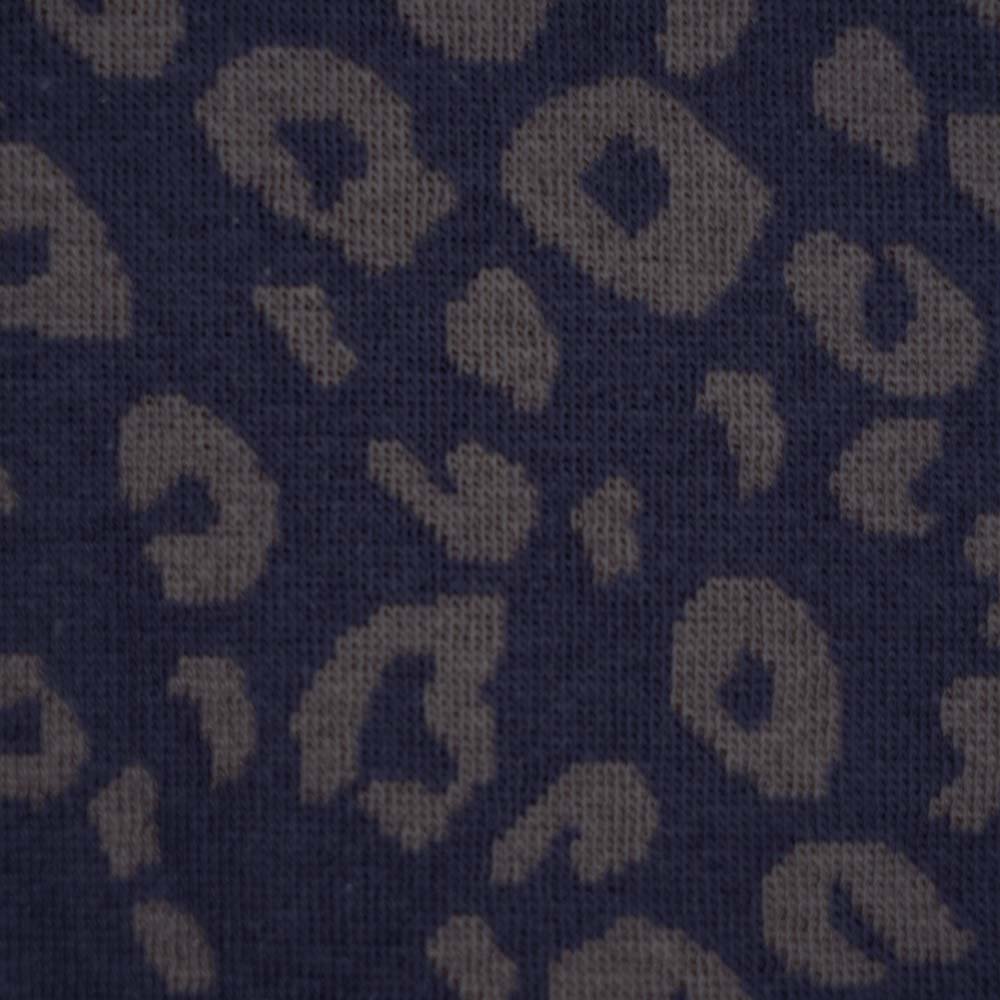 Bio-Jacquard Leo blau von Stoffonkel