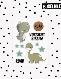 Bügelbild Langhals & Trex A6