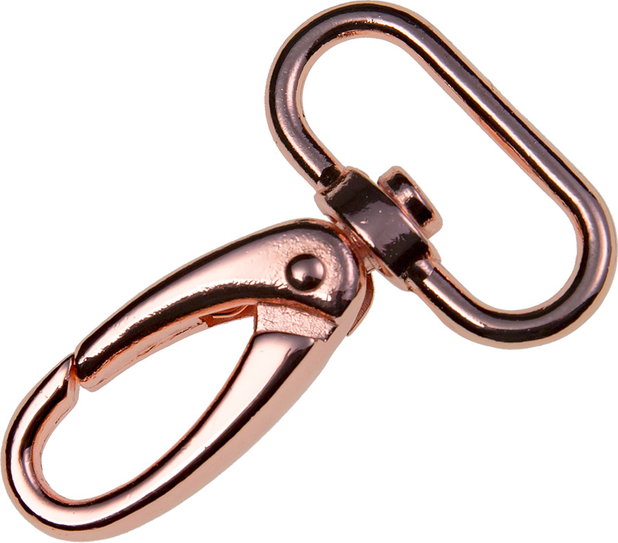 Karabinerhaken Metall (196054) 57mm x 30mm rosegold