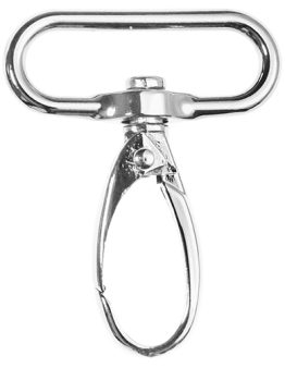 Karabinerhaken Metall (196048) 57mm x 40mm silber